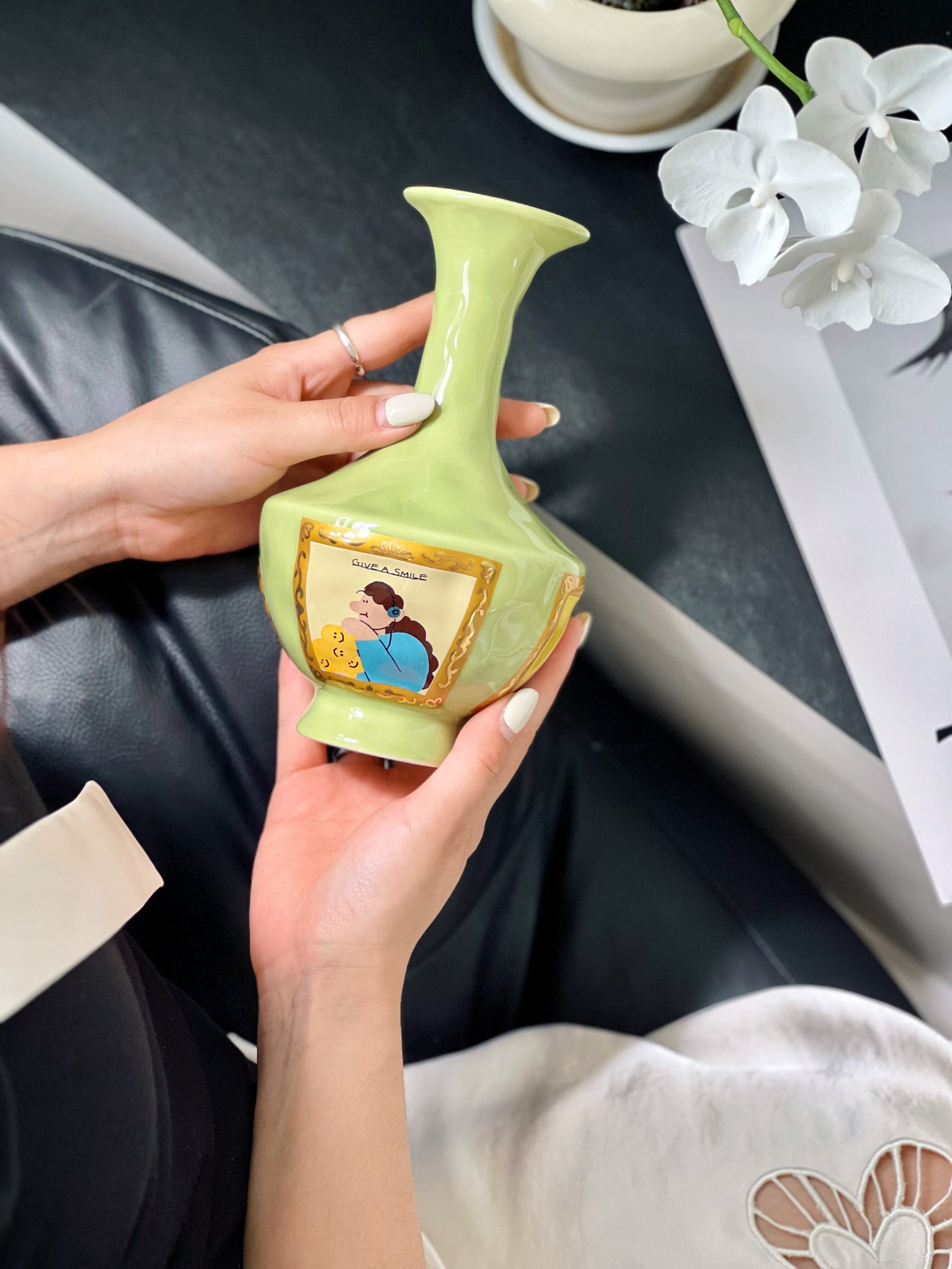 Nordic Ceramic Vase Handmade - Image 8